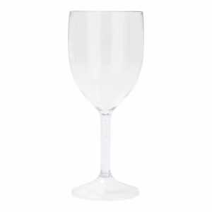 Mehrweg-Weinglas aus Kunststoff transparent 2 Stück