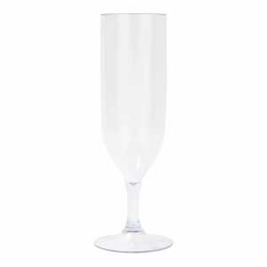 Mehrweg-Sektglas aus Kunststoff transparent 2 Stück