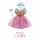 Puppenkleid Prinzessin Lillifee m Glitzerkrone und Augenmaske 35-45cm