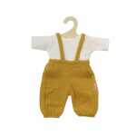 Puppen-Latzhose m weißem T-Shirt honiggelb 35-45cm...