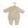 Puppen-Strickstrampler ecru 28-35cm aus 100% Bio-Baumwolle
