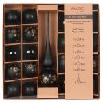 Weihnachtskugeln mit Spitze Ebony Black schwarz 19 Teile