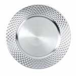 Deko-Teller Raute silber Ø33cm