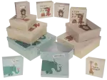 OOTB Mehrfarbige Geschenkkartonage Geburtstags-Tiere