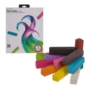 OOTB Haar-Kreide ca. 4 cm 12-farbig sortiertes Set