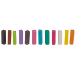 OOTB Haar-Kreide ca. 4 cm 12-farbig sortiertes Set