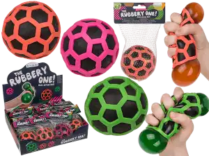 OOTB Squeeze-Ball im Gummi-Netz ca. 8 cm