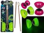 OOTB Diabolo mit 2 Holzstäben Glow in the Dark