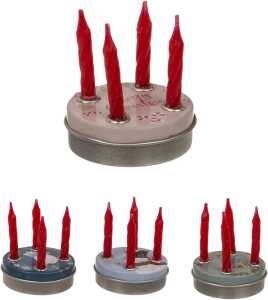 OOTB Mini-Adventskranz 4 Minikerzen mit Sockel