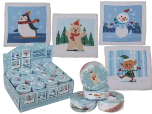 OOTB Magisches Baumwoll-Handtuch Winter Friends