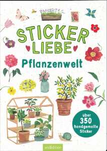 arsEdition Stickerbuch Pflanzenwelt mit 350 Stickern