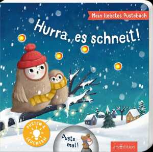 Kinderbuch Mein liebstes Pustebuch Hurra, es schneit! mit Pustesensor