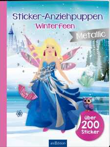 arsEdition Stickerbuch Anziehpuppen Metallic Winterfeen