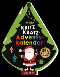 arsEdition Adventskalenderbuch Mein Kritzkratz-Adventskalender