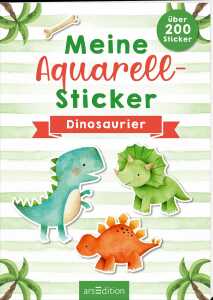 arsEdition Stickerbuch Meine Aquarell-Sticker Dinosaurier