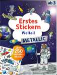 arsEdition Stickerbuch Erstes Stickern Metallic Weltall
