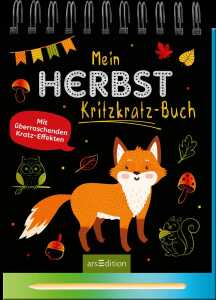 arsEdition Kratzbuch Mein Herbst Kritzkratz Buch