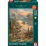 Puzzle Thomas Kinkade Pracht am Seeufer 500 Teile