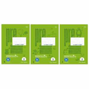 Arbeitsblätterblock 3 50 Bl 21 Doppellinien 4-Loch helgrün A4 90g/m²