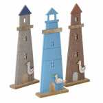 BOLTZE Dekoaufsteller Coasty Leuchtturm mit Stand 3fach...