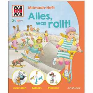 TESSLOFF Kinderbuch WAS IST WAS Junior Mitmach-Heft Alles, was rollt!