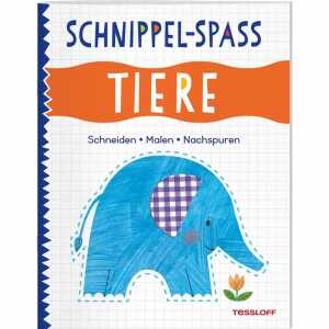 TESSLOFF Bastelbuch Schnippel-Spaß Tiere Schneiden - Malen -Nachspuren