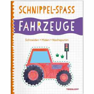 Bastelbuch Schnippel-Spaß Fahrzeuge Schneiden - Malen - Nachspuren