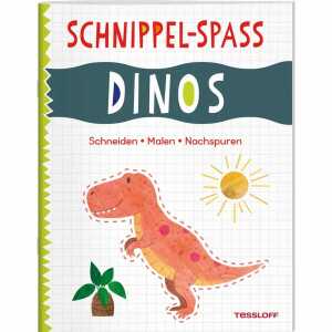 TESSLOFF Bastelbuch Schnippel-Spaß Dinos Schneiden - Malen -Nachspuren