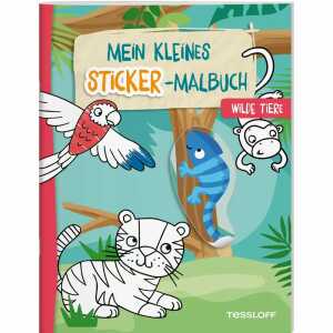 TESSLOFF Mein kleines Sticker-Malbuch Wilde Tiere