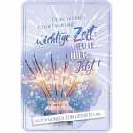 Kurt Eulzer Glückwunschkarte Geburtstag Wunderkerzen