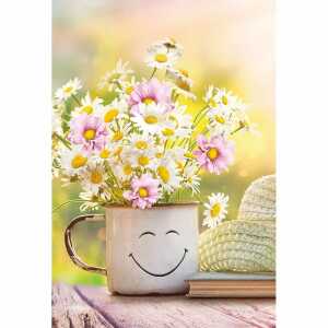 Kurt Eulzer Glückwunschkarte Blanko Tasse Gesicht