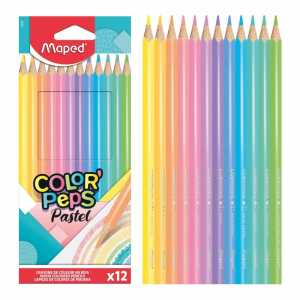 Maped Buntstifte ColorPeps Pastel dreikant 12 Stück