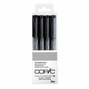 Copic Skizzen- und Zeichenstifte Multiliner schwarz 4 Stück