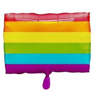 amscan Folienballon Regenbogen Flagge 30x43cm
