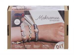 GLOREX Bastelset Makramee Armbänder