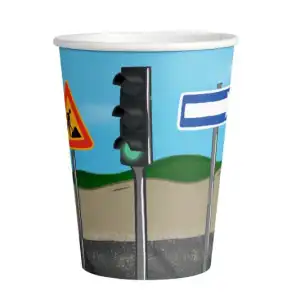 amscan Pappbecher Construction Party 250ml 8 Stück