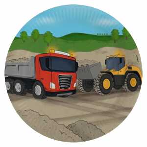 amscan Papierteller Construction Party 23cm 8 Stück