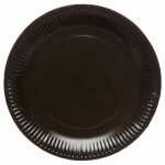 amscan Papierteller Charcoal 23cm 8 Stück