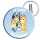 amscan Button Bluey 194099110143