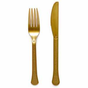 amscan Besteck Kunststoff Creme Brulee 24 Stück