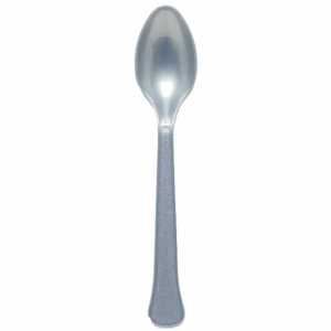 amscan Löffel Kunststoff Graphite 24 Stück