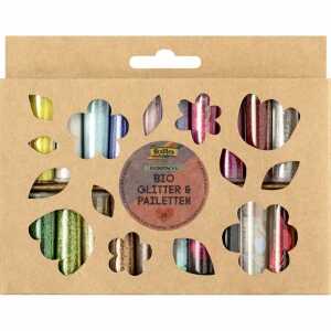 folia Glitter- & Pailletten Set Rainbow L 20 Dosen
