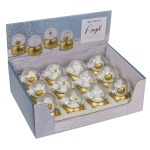 OOTB Schneekugel Lieblingsengel auf goldf. Sockel