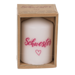 OOTB Stumpenkerze Schwester <3