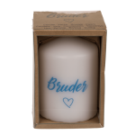 OOTB Stumpenkerze Bruder <3 4029811473304