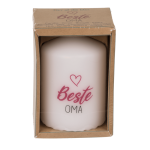 OOTB Stumpenkerze Beste Oma 4029811473311