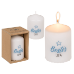 OOTB Stumpenkerze Bester Opa 4029811473328