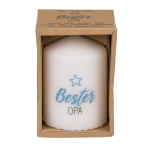 OOTB Stumpenkerze Bester Opa 4029811473328