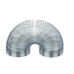 OOTB Silberfarbene Mini-Metallspirale ca. 35 cm