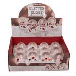 OOTB Glitterkugel Engel mit Herz auf Sockel